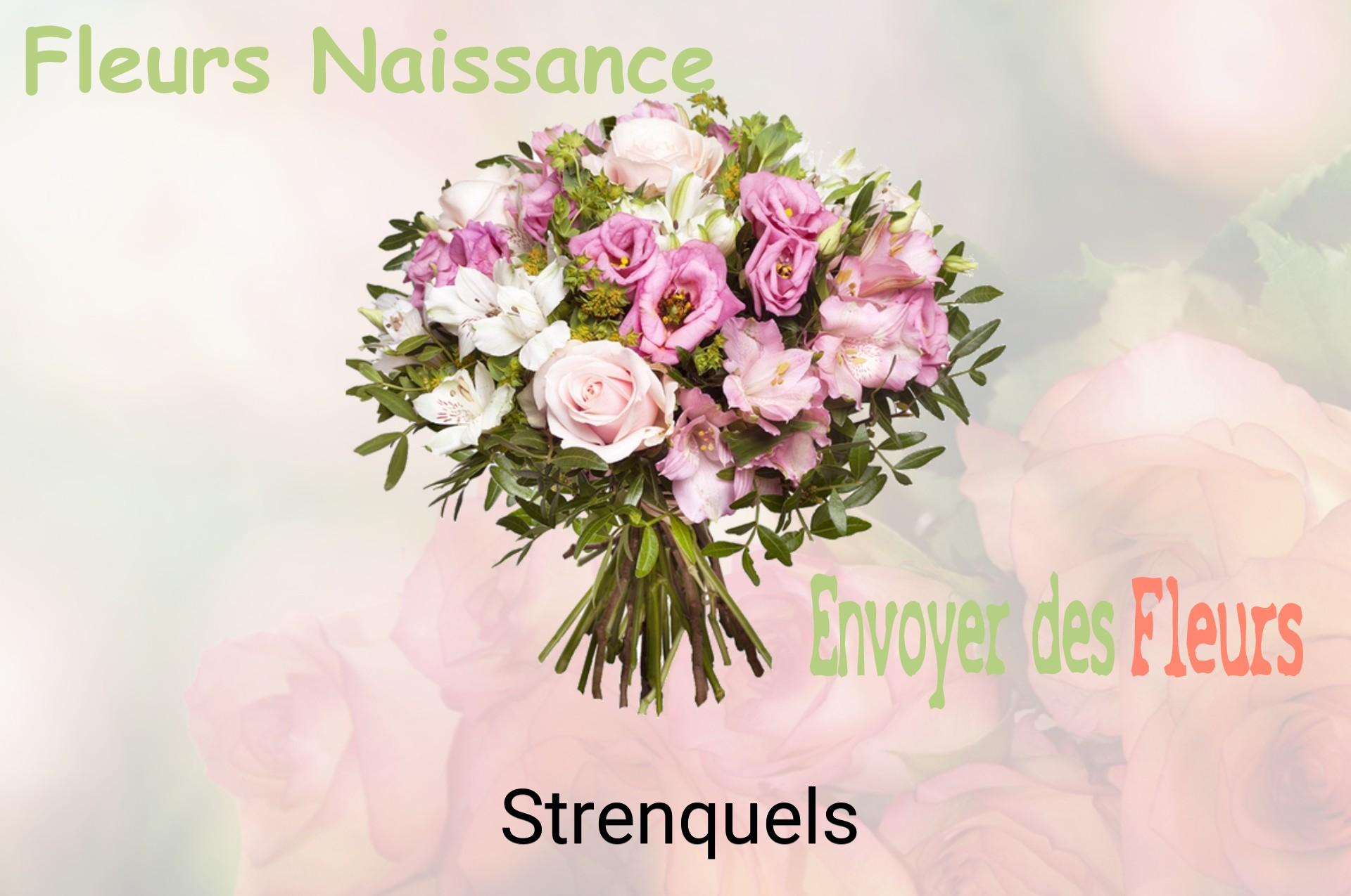 Bouquet de fleurs de naissance livré à Strenquels